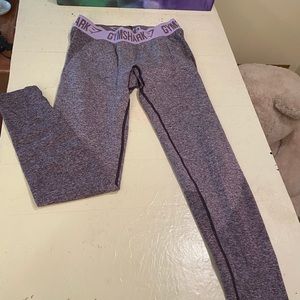 Purple Gym Shark leggings